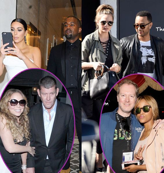 Lovers Club Kanye And Kim Take Europe John Legend And Chrissy Mariah